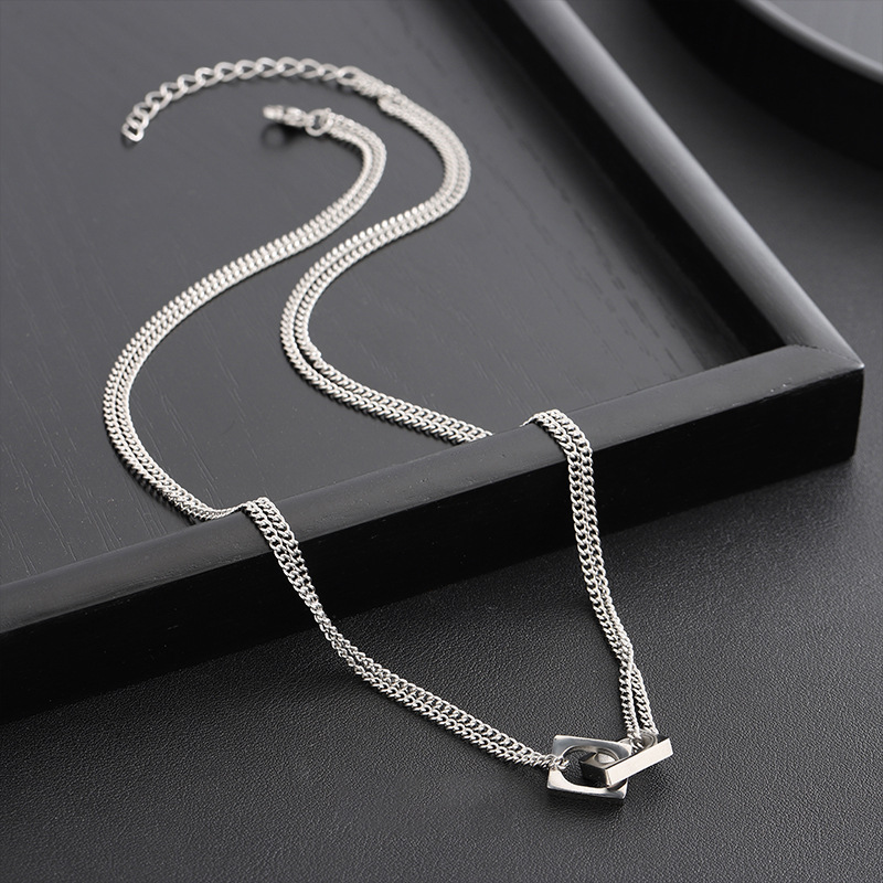 Minimalist Korean Style Double Layer Necklace